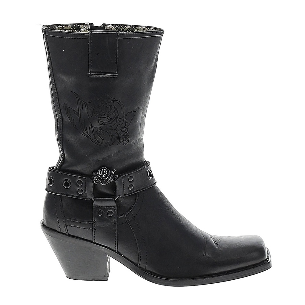 Siren by Mark Nason Black 100% Leather Western cowboy Boots